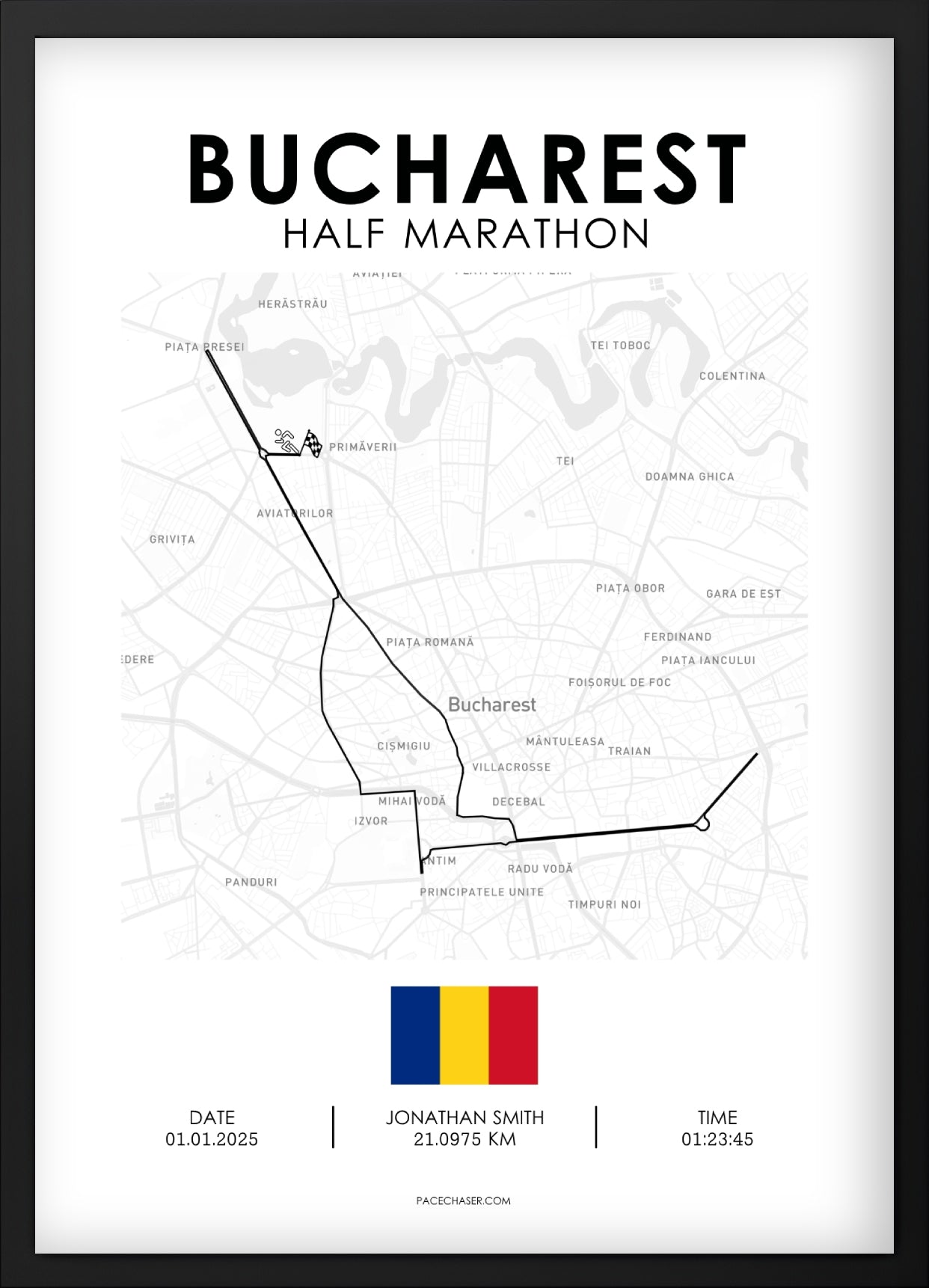Halbmarathon Bukarest Poster