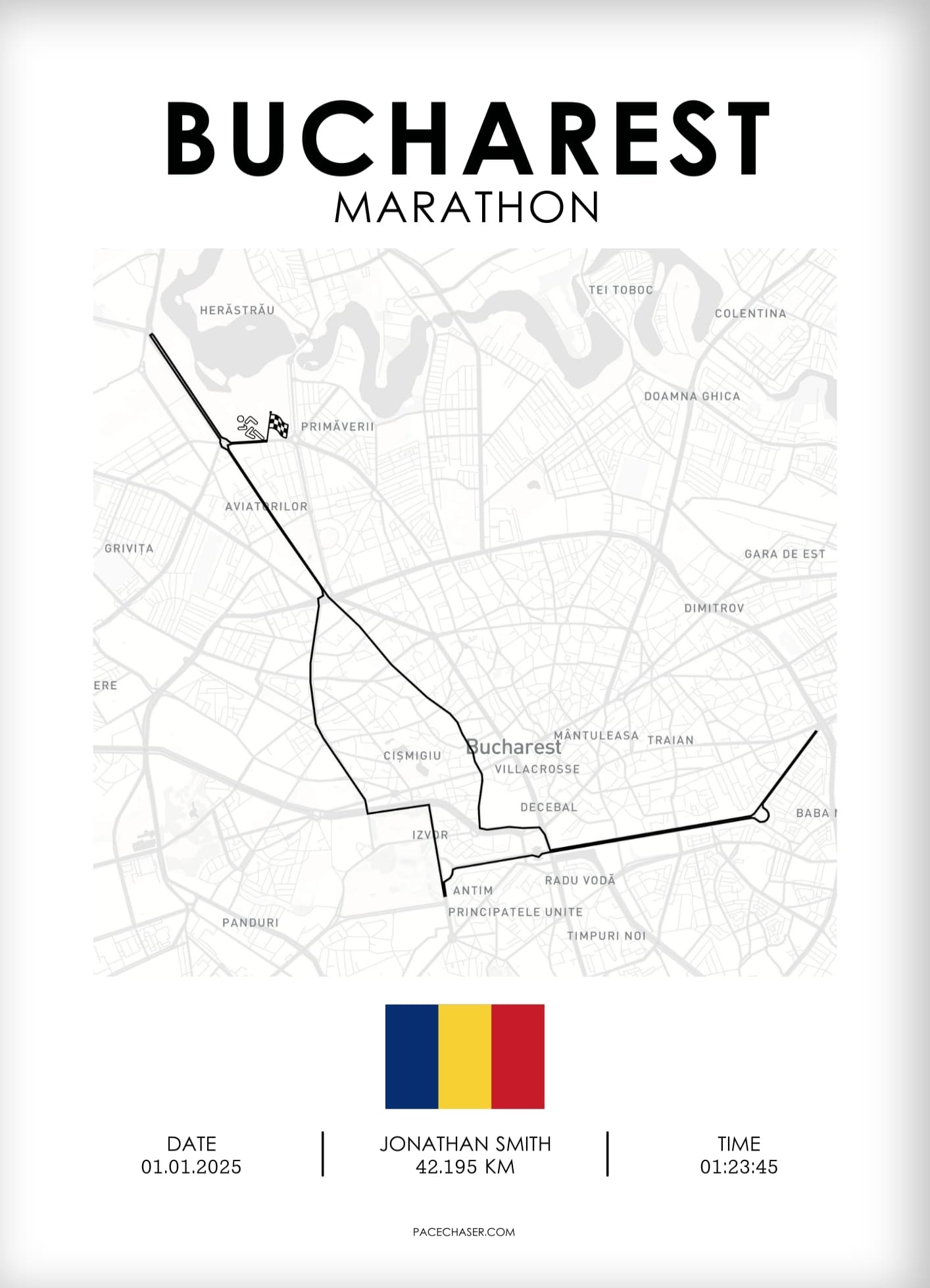 Maraton Bukarest plakat