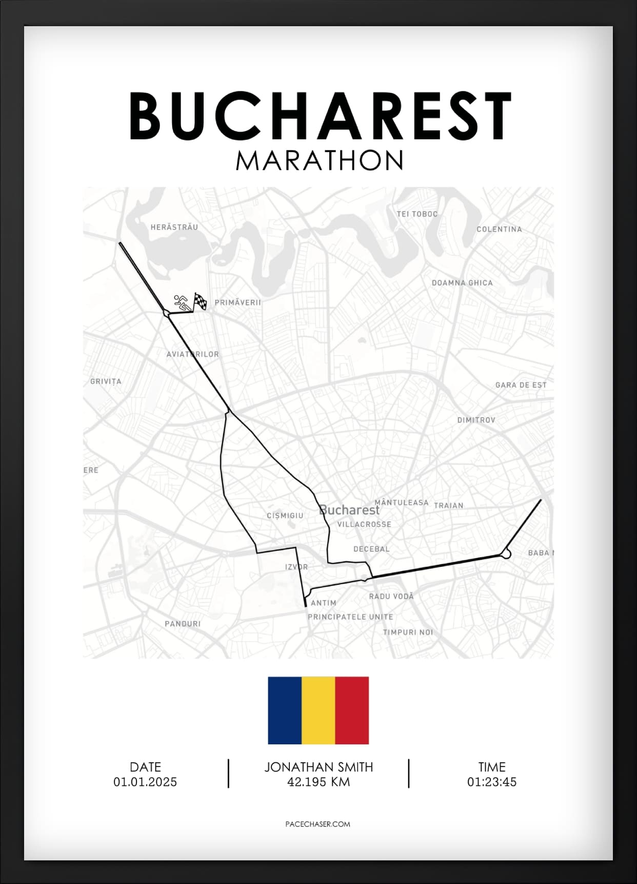 Maraton Bukarest plakat