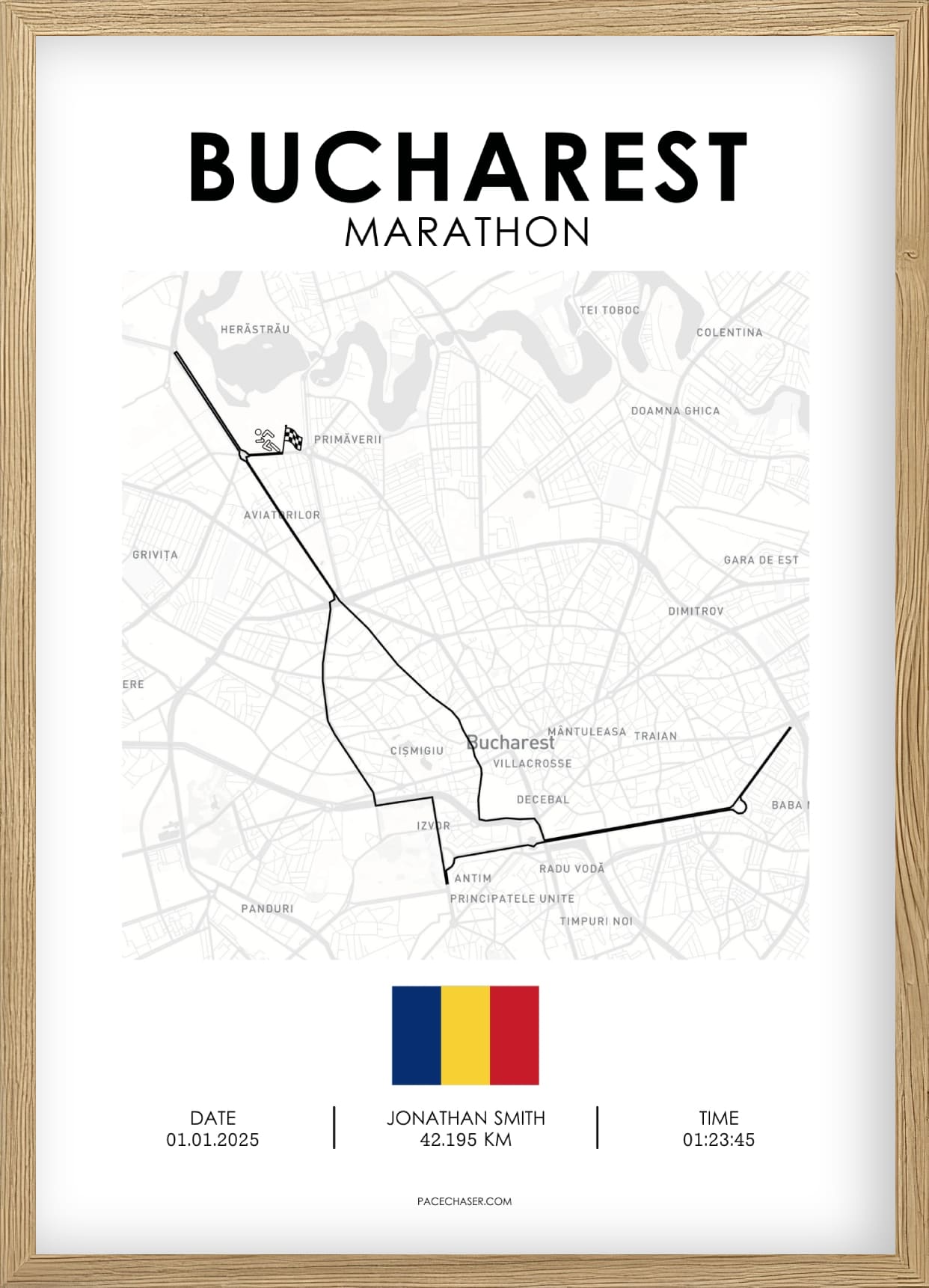 Maraton Bukarest plakat