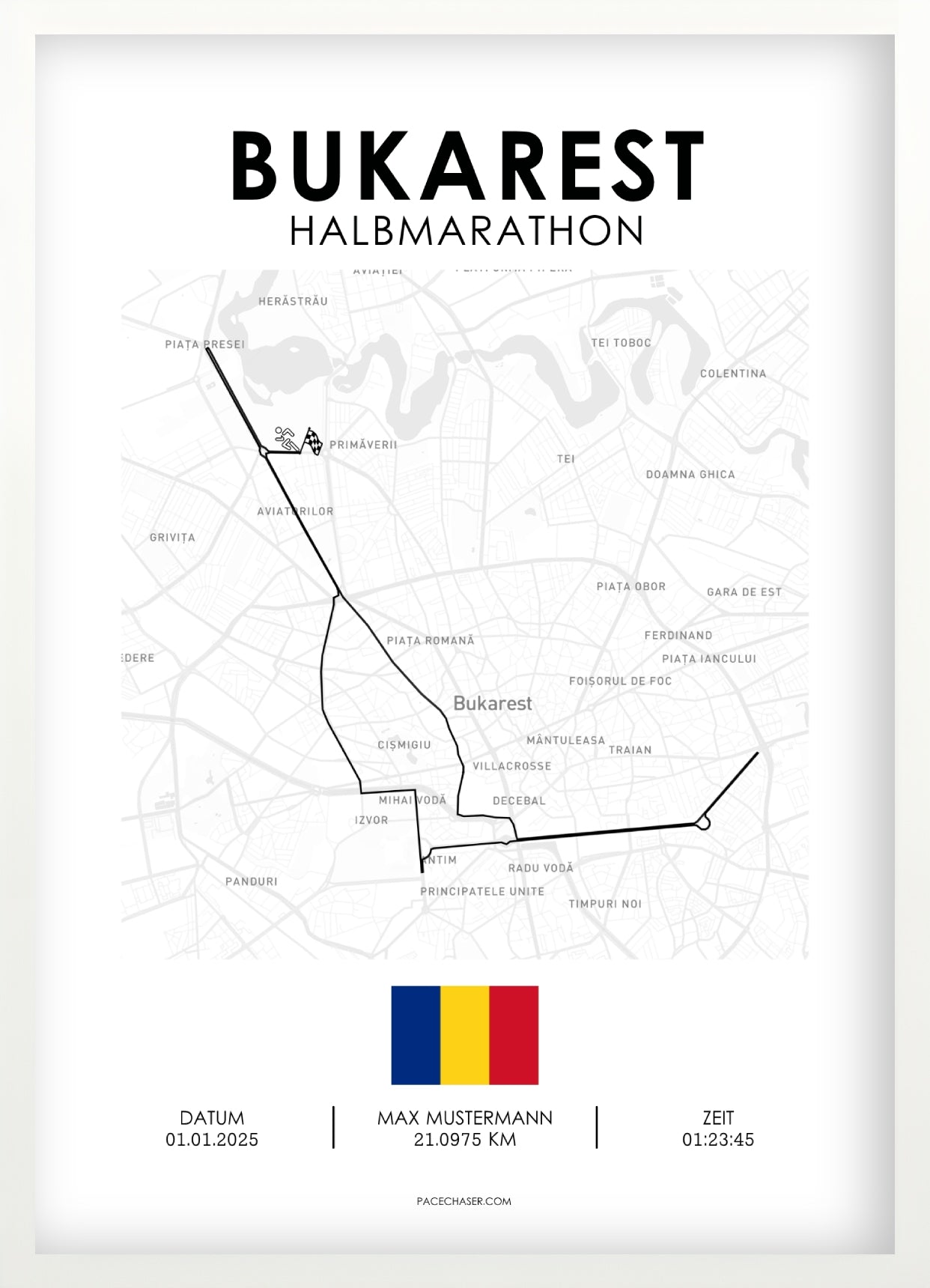 Halbmarathon Bukarest Poster