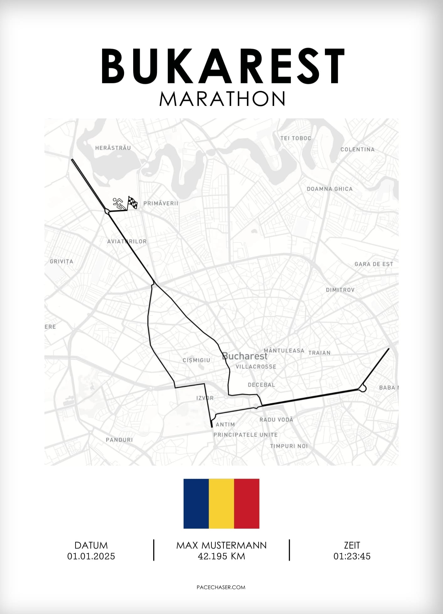 Maraton Bukarest plakat