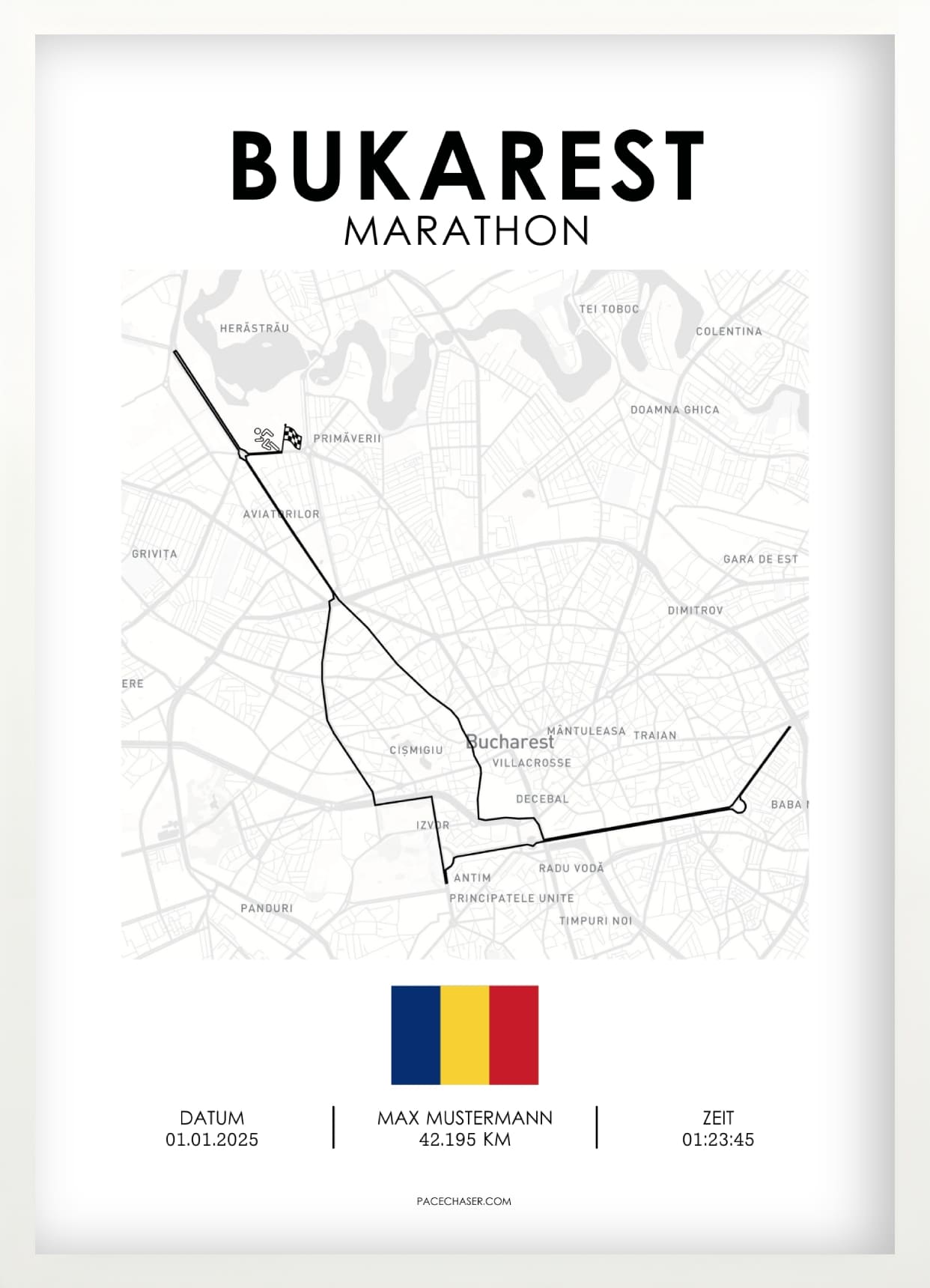 Maraton Bukarest plakat