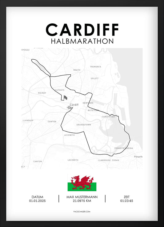 Halbmarathon Cardiff Poster - ab 2024