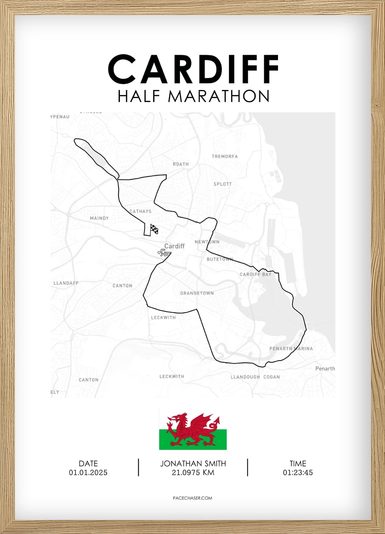 Halbmarathon Cardiff Poster - ab 2024