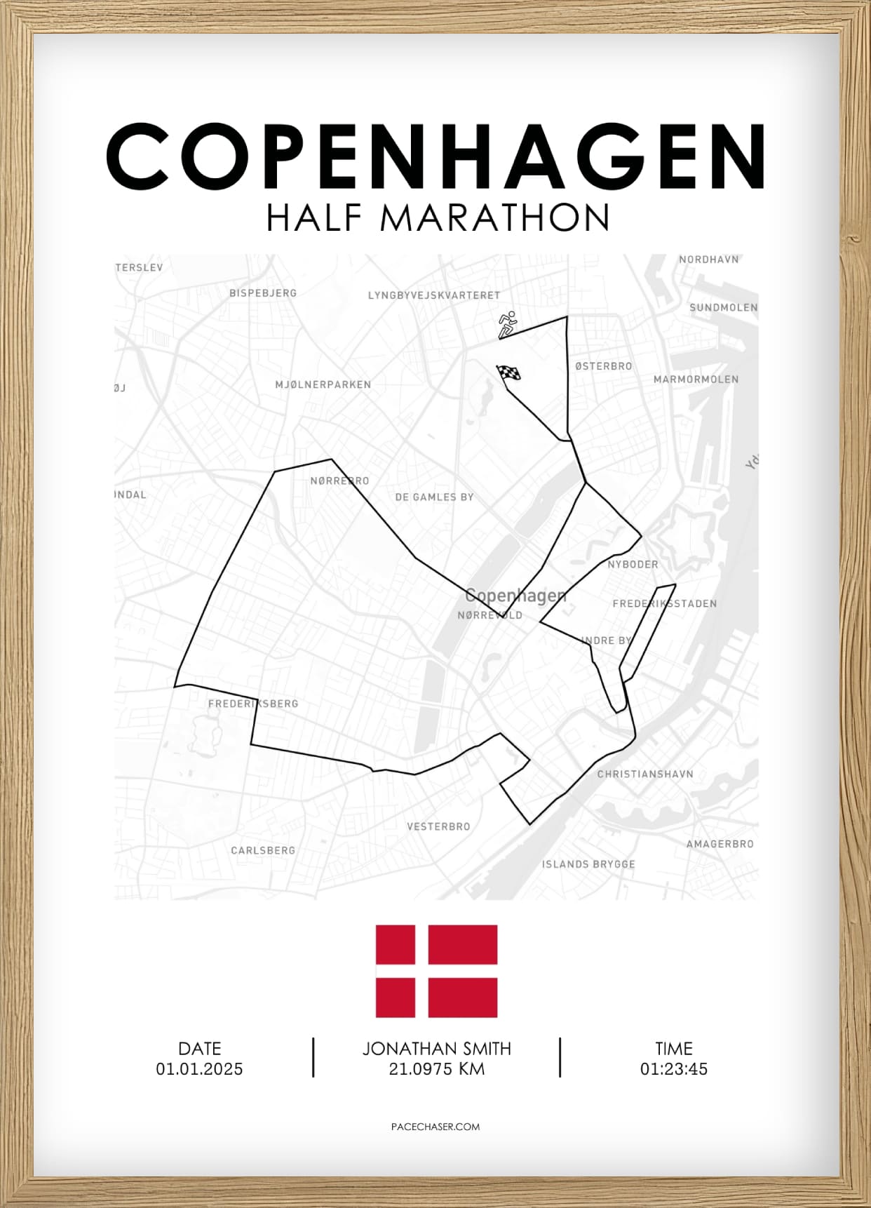 Halbmarathon Kopenhagen Poster - ab 2025