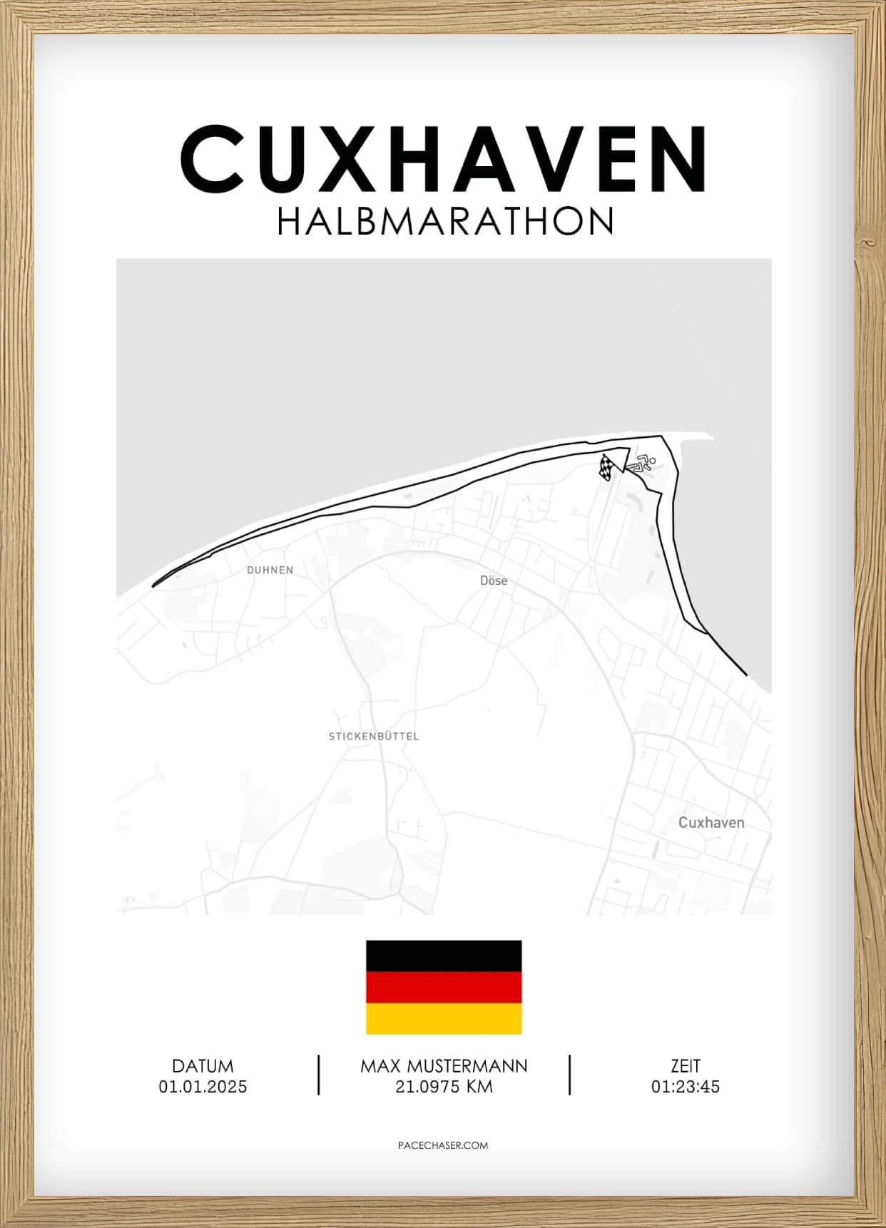 Halbmarathon Cuxhaven Poster
