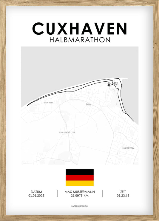 Halbmarathon Cuxhaven Poster