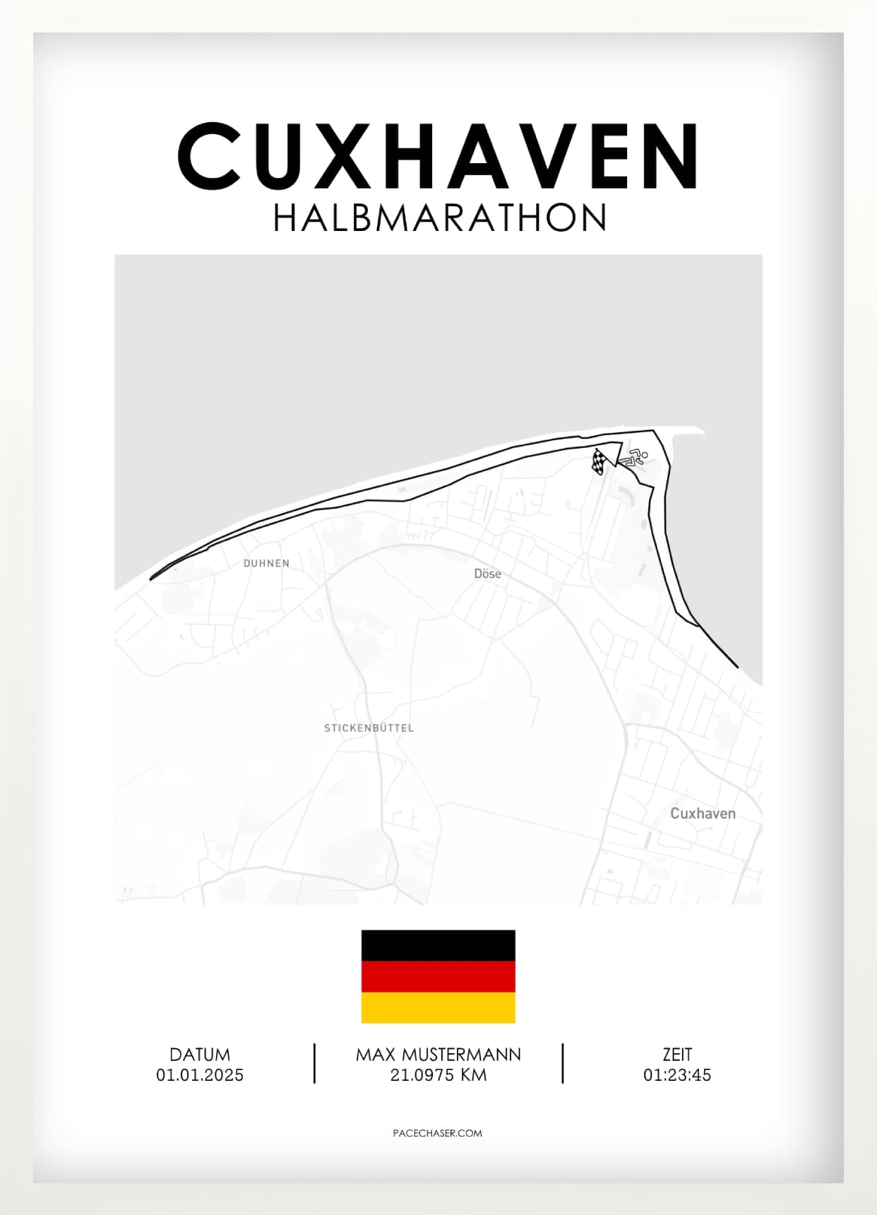 Halbmarathon Cuxhaven Poster