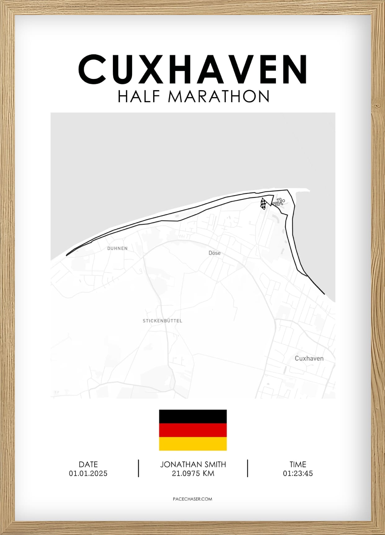 Halbmarathon Cuxhaven Poster