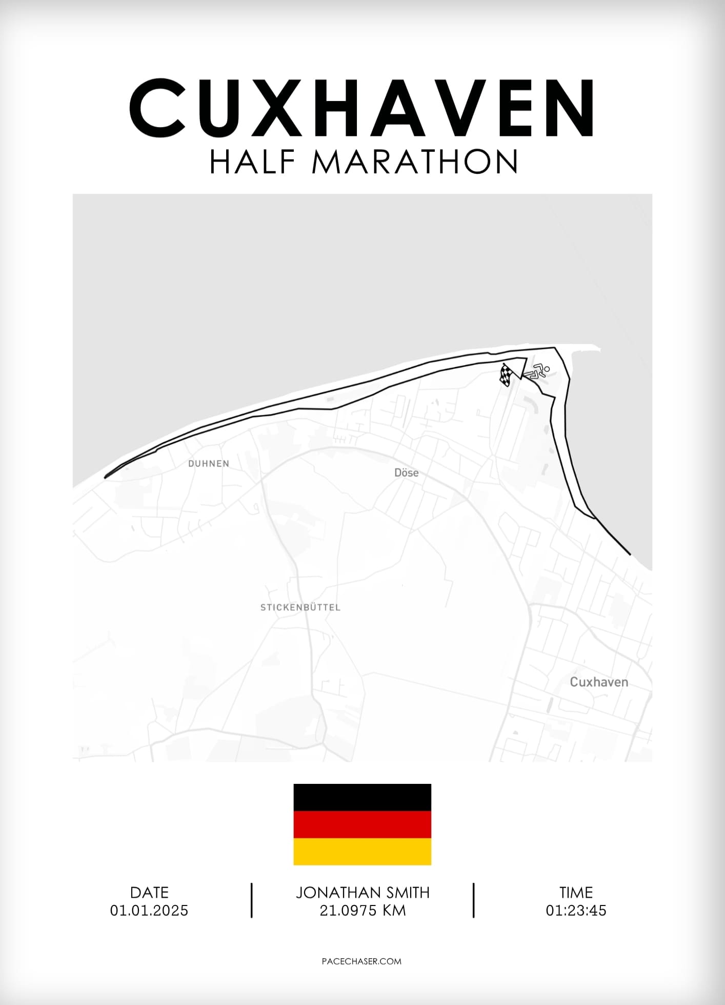 Halbmarathon Cuxhaven Poster