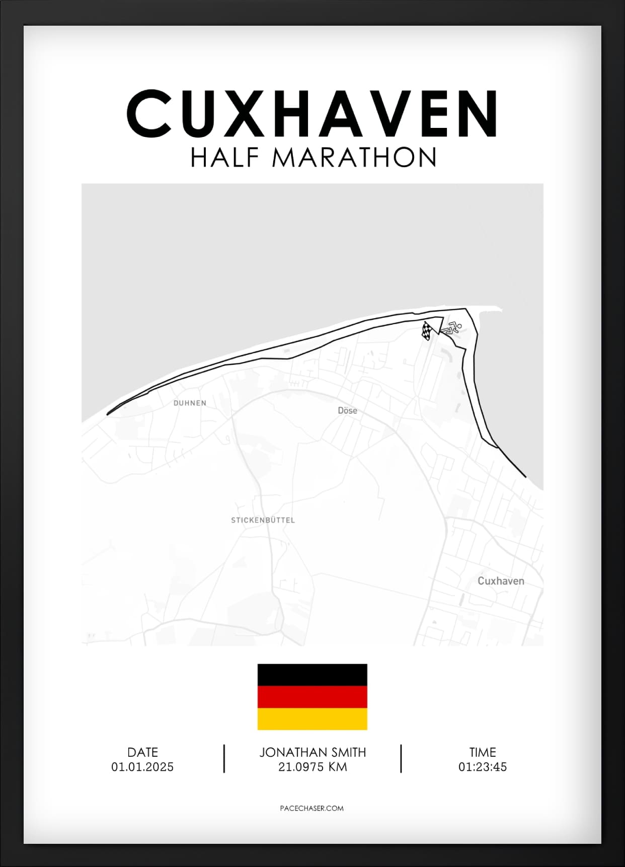 Halbmarathon Cuxhaven Poster