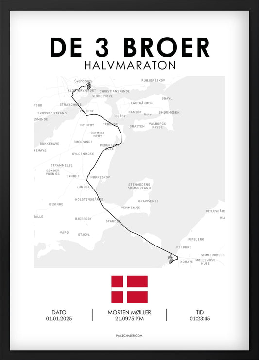Die drei Brücken Halbmarathon Poster