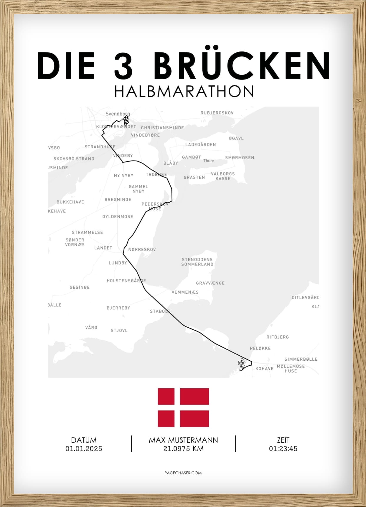 Die drei Brücken Halbmarathon Poster