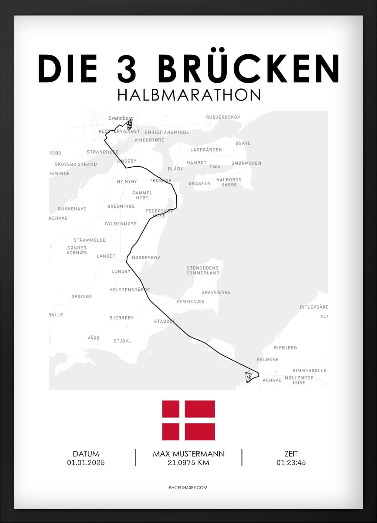 Die drei Brücken Halbmarathon Poster