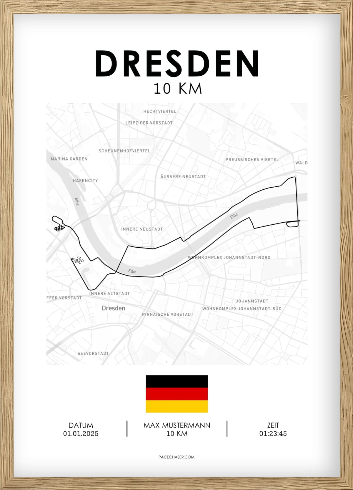 10 km Dresden Poster
