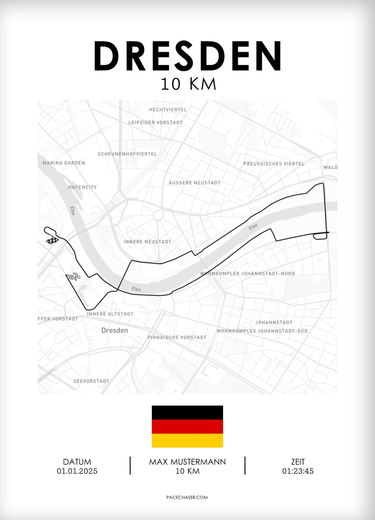 10 km Dresden Poster