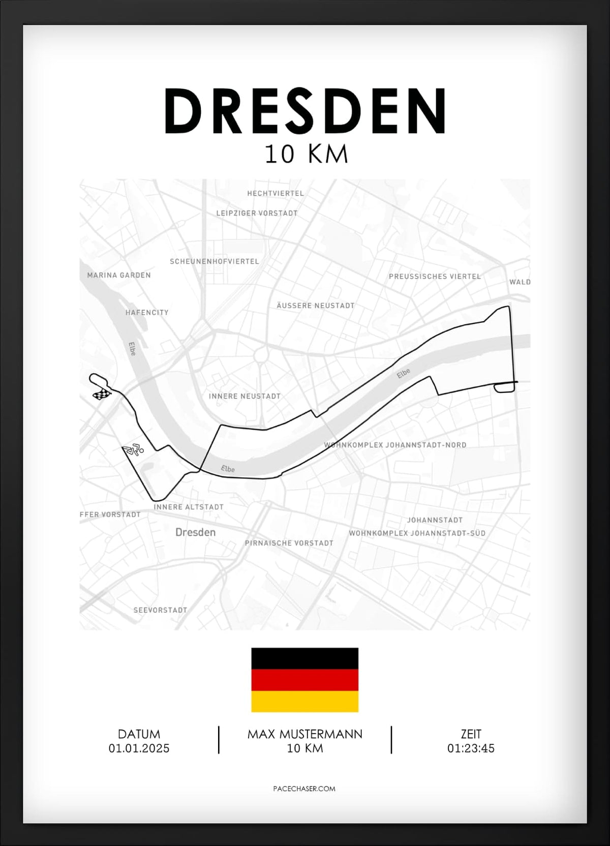 10 km Dresden Poster