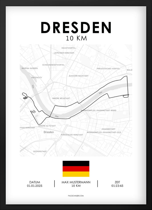 10 km Dresden Poster