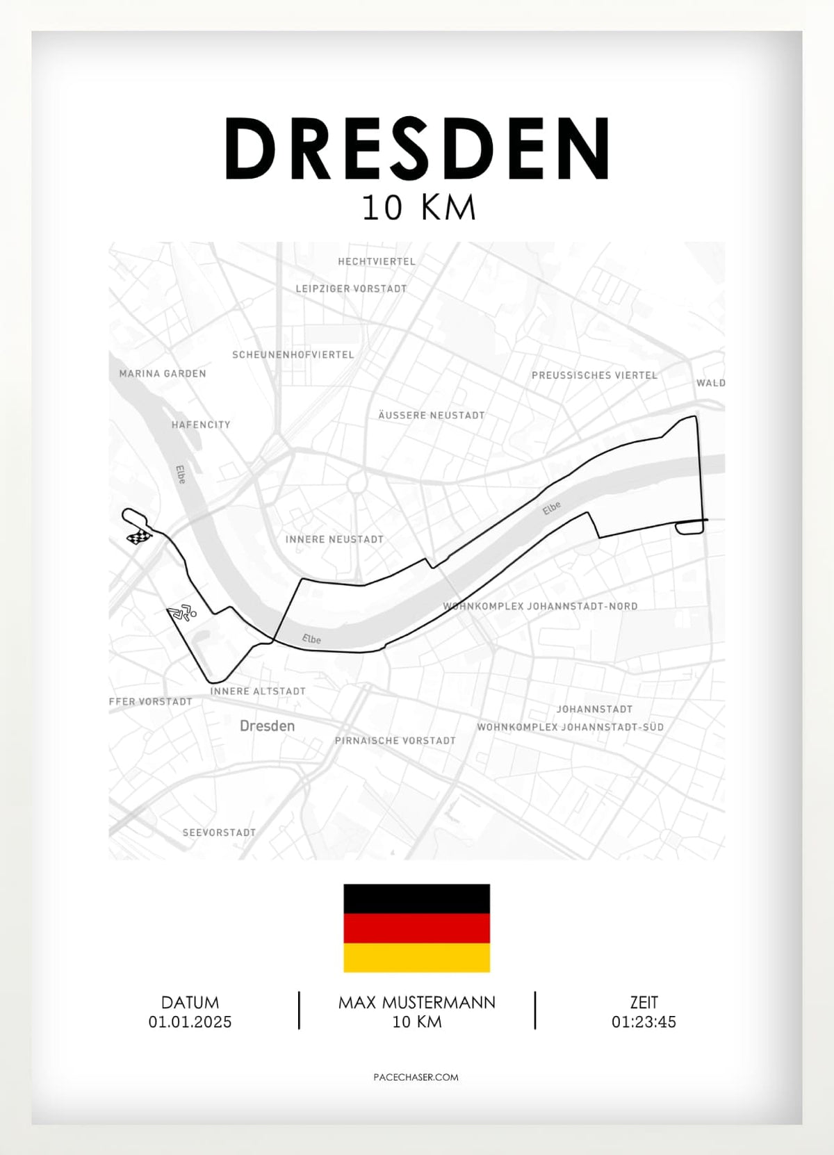 10 km Dresden Poster