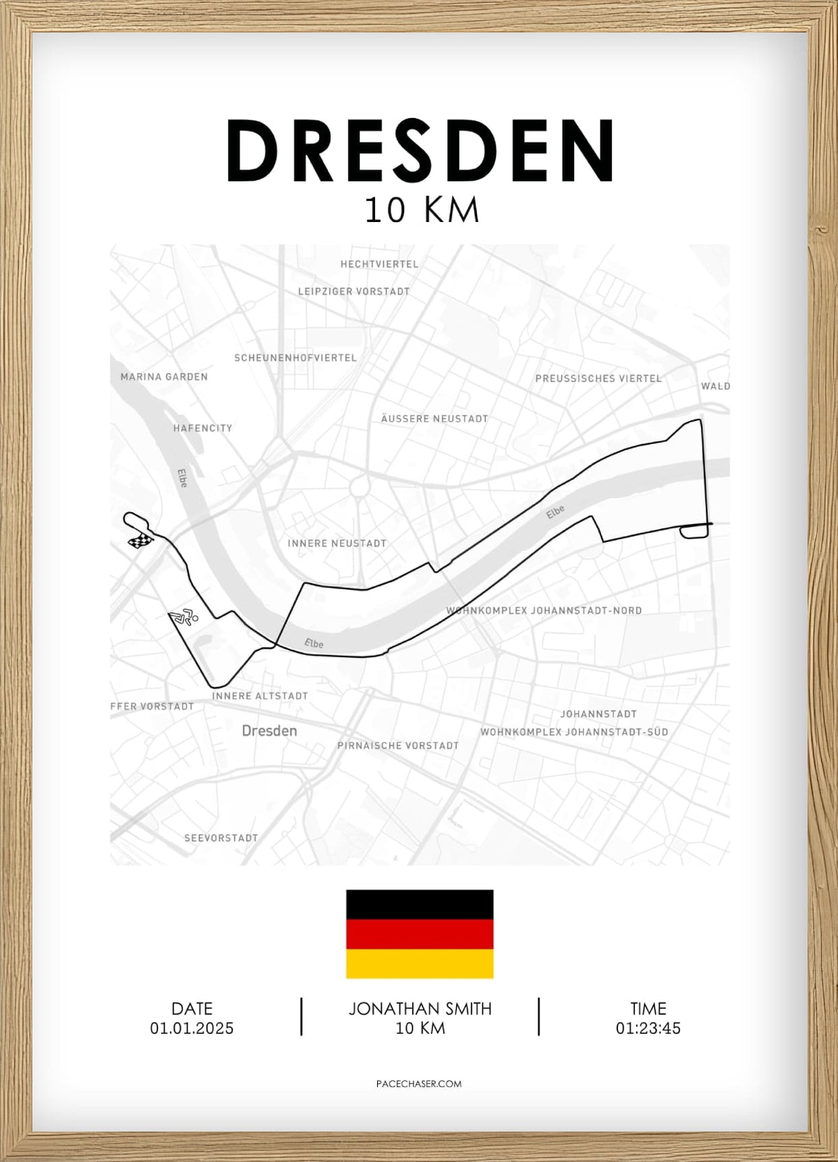 10 km Dresden Poster
