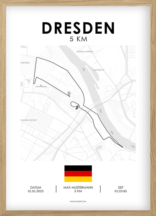 5 km Dresden Poster