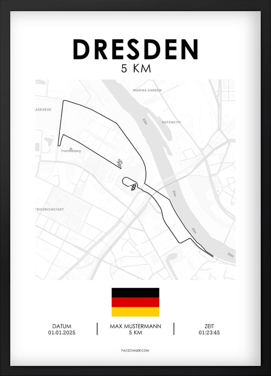 5 km Dresden Poster
