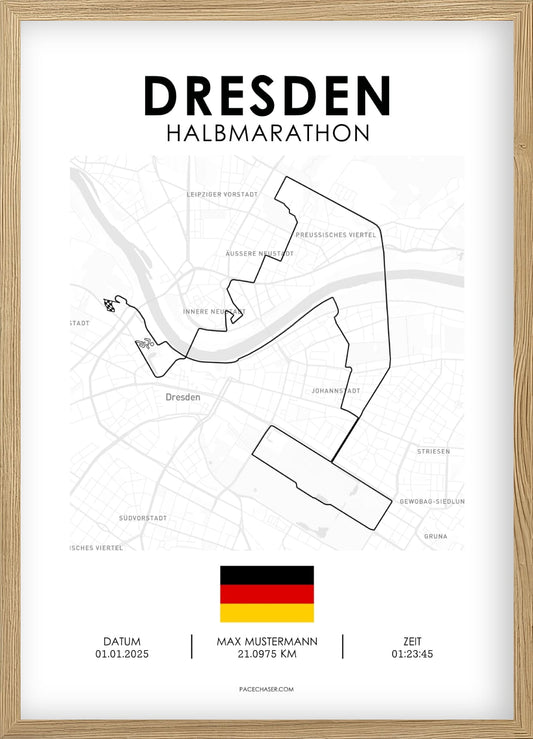 Halbmarathon Dresden Poster