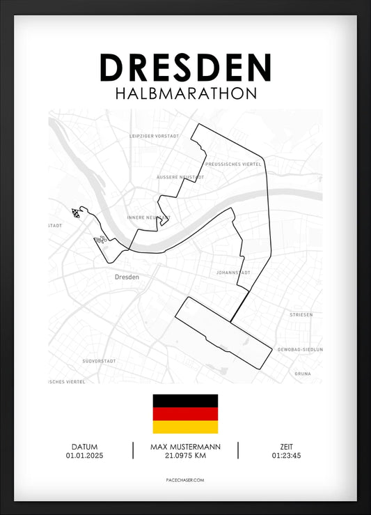 Halbmarathon Dresden Poster