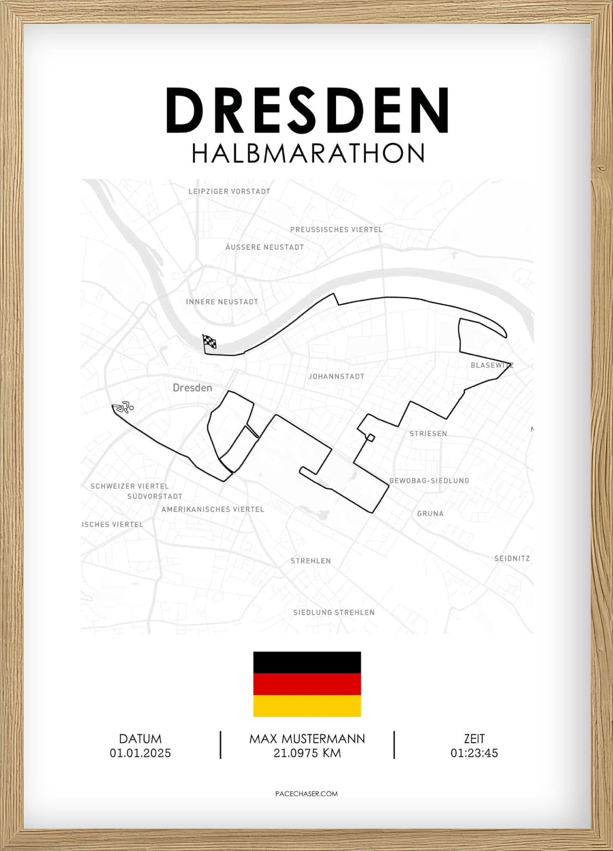 Halbmarathon Dresden Poster (Dresden Half)