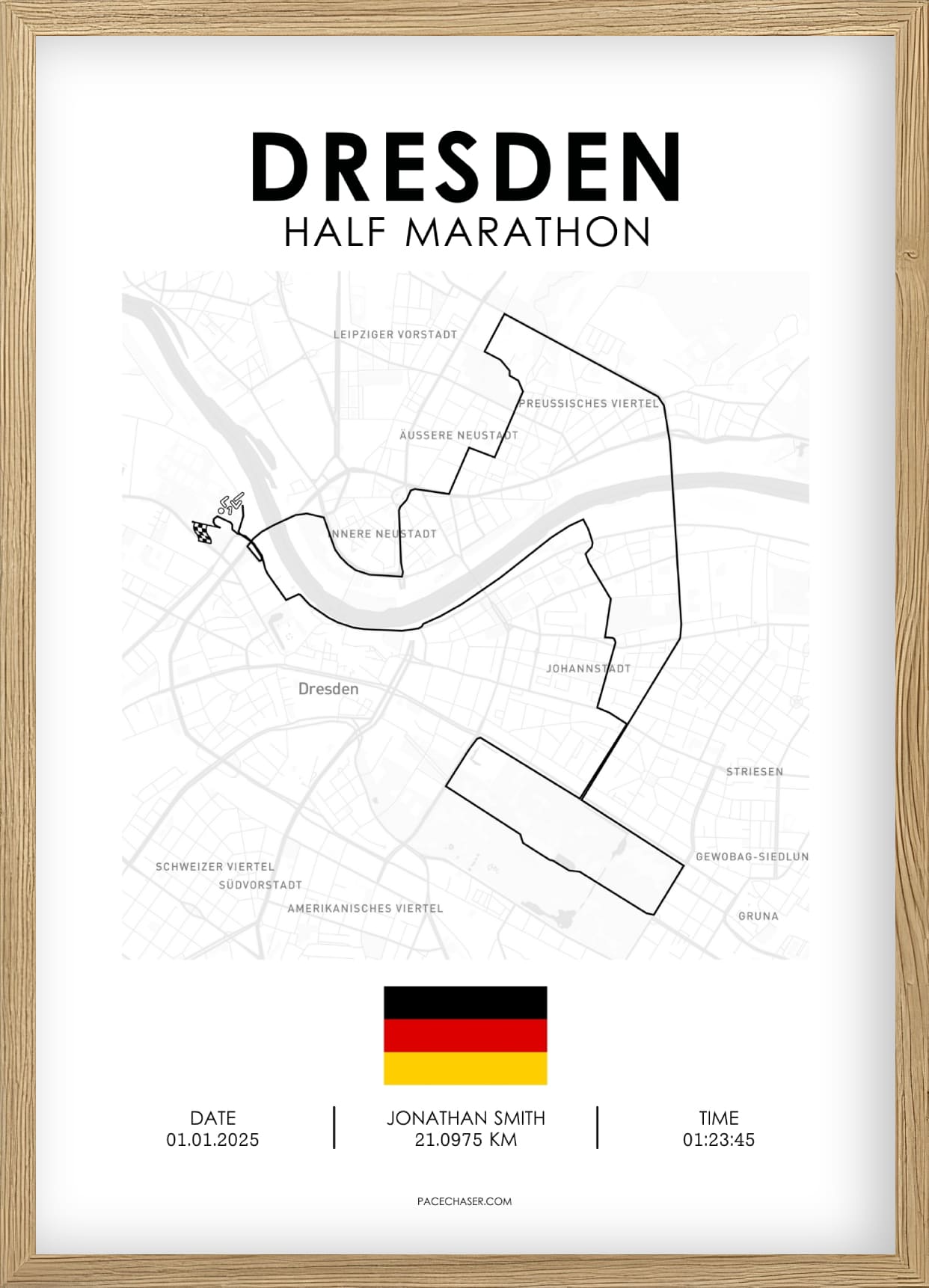 Halbmarathon Dresden Poster - ab 2025