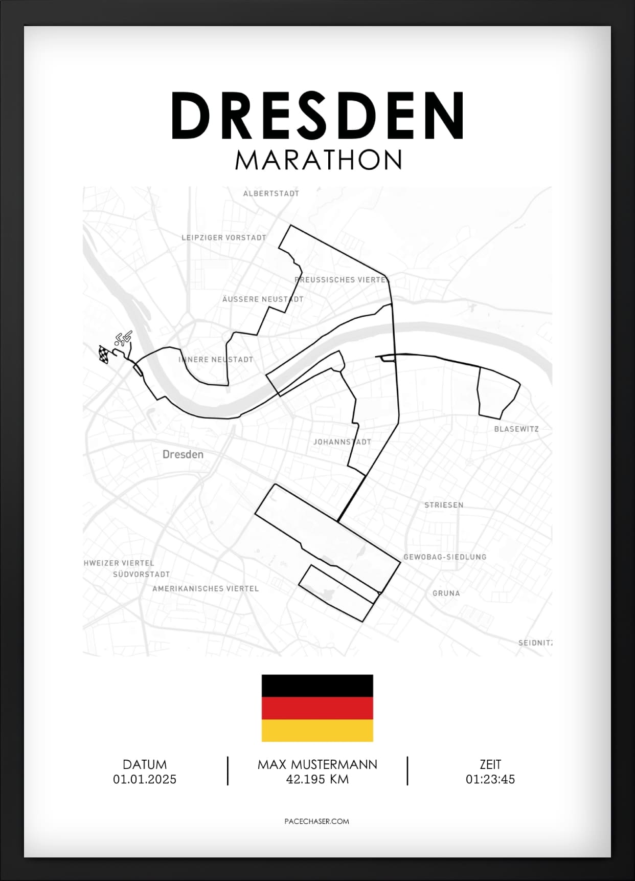 Maraton Dresden plakat - fra 2025