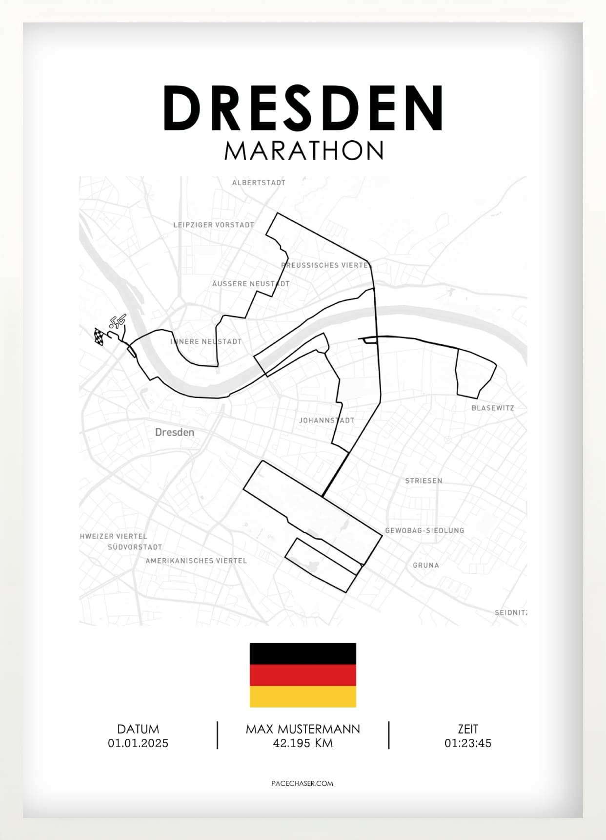 Maraton Dresden plakat - fra 2025