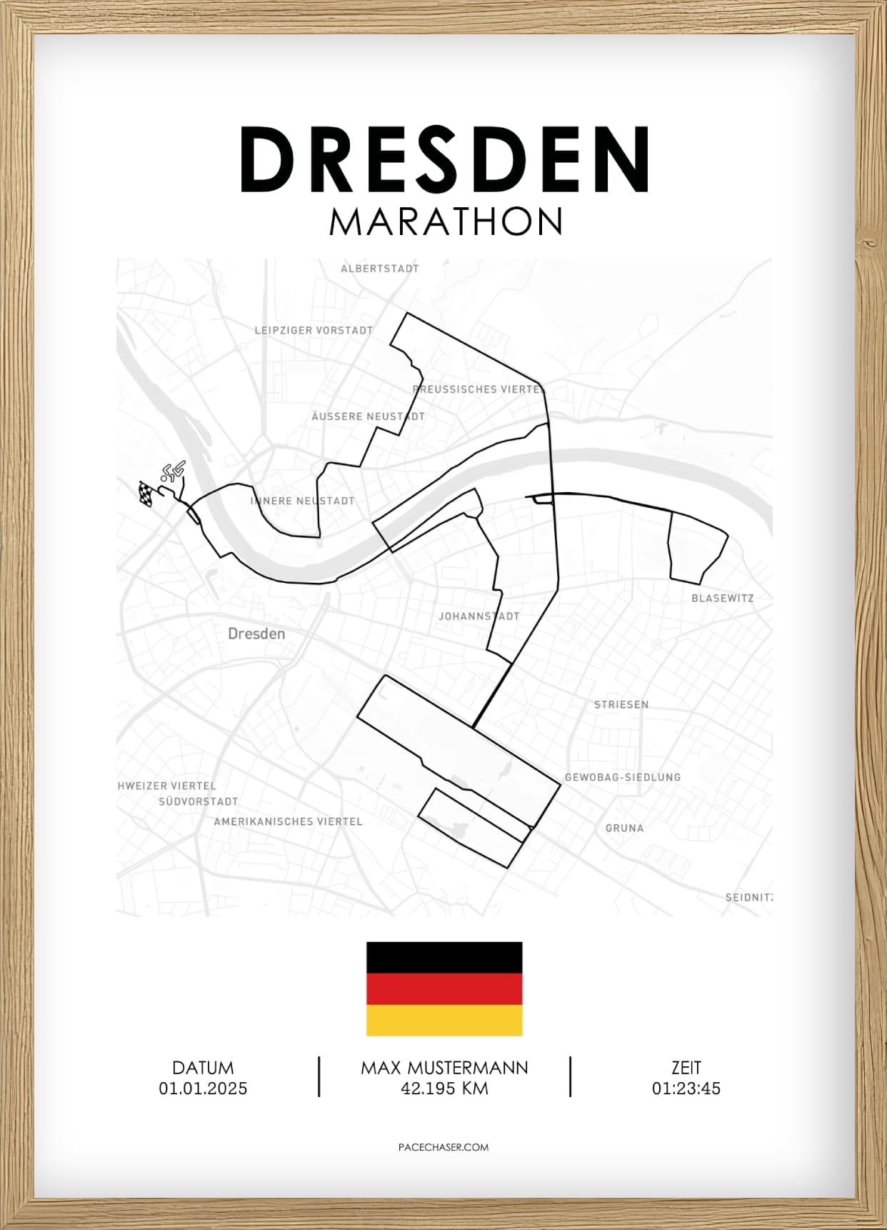Maraton Dresden plakat - fra 2025