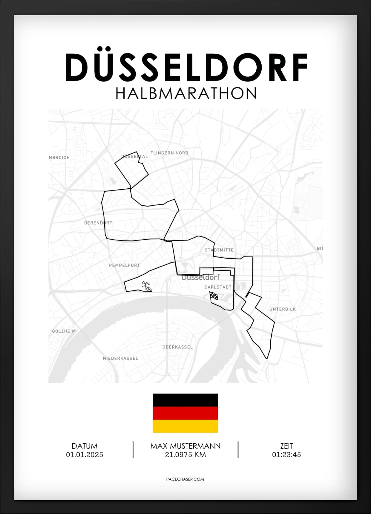 Halbmarathon Düsseldorf Poster (bis 2025)