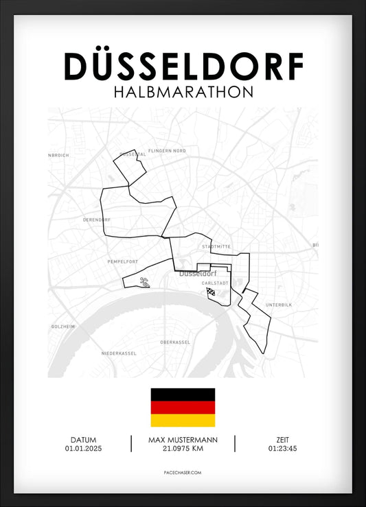 Halbmarathon Düsseldorf Poster (bis 2025)