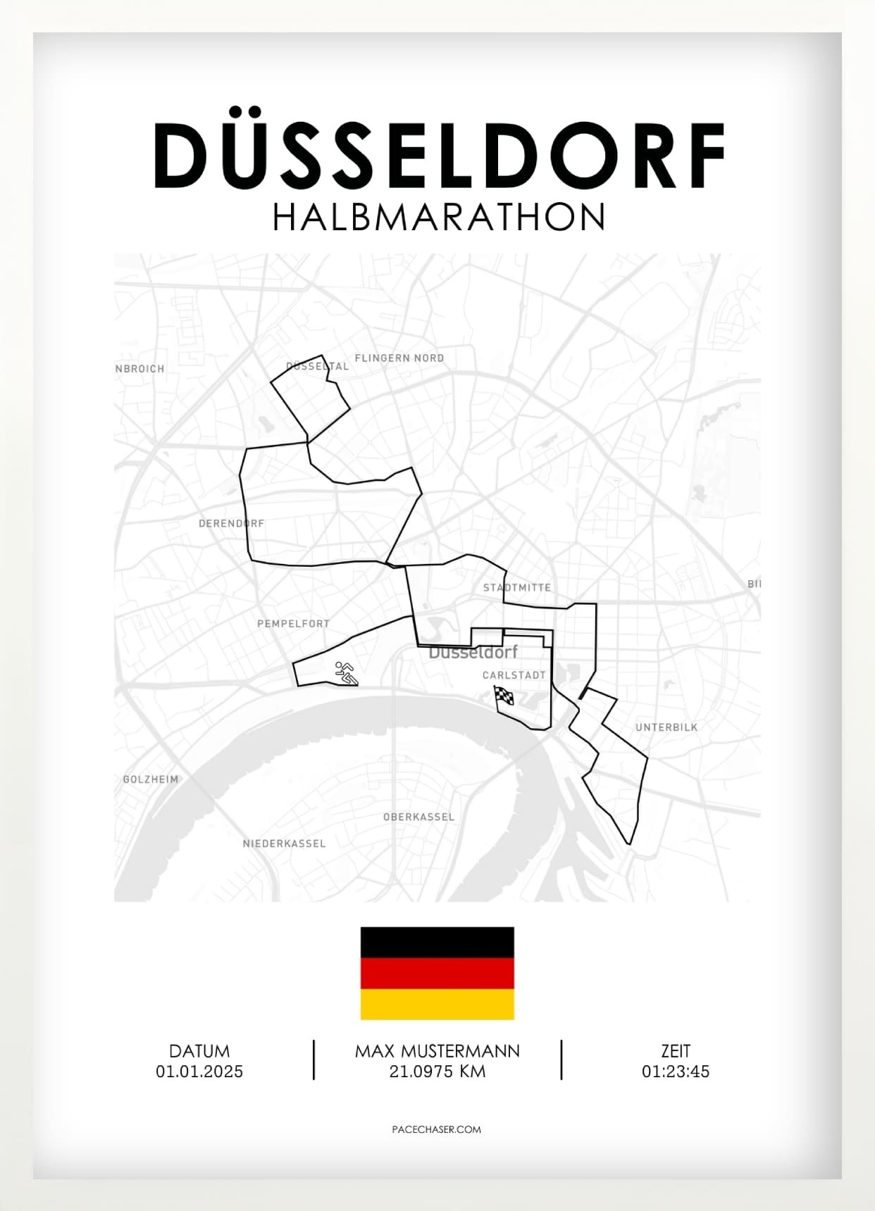 Halbmarathon Düsseldorf Poster (bis 2025)
