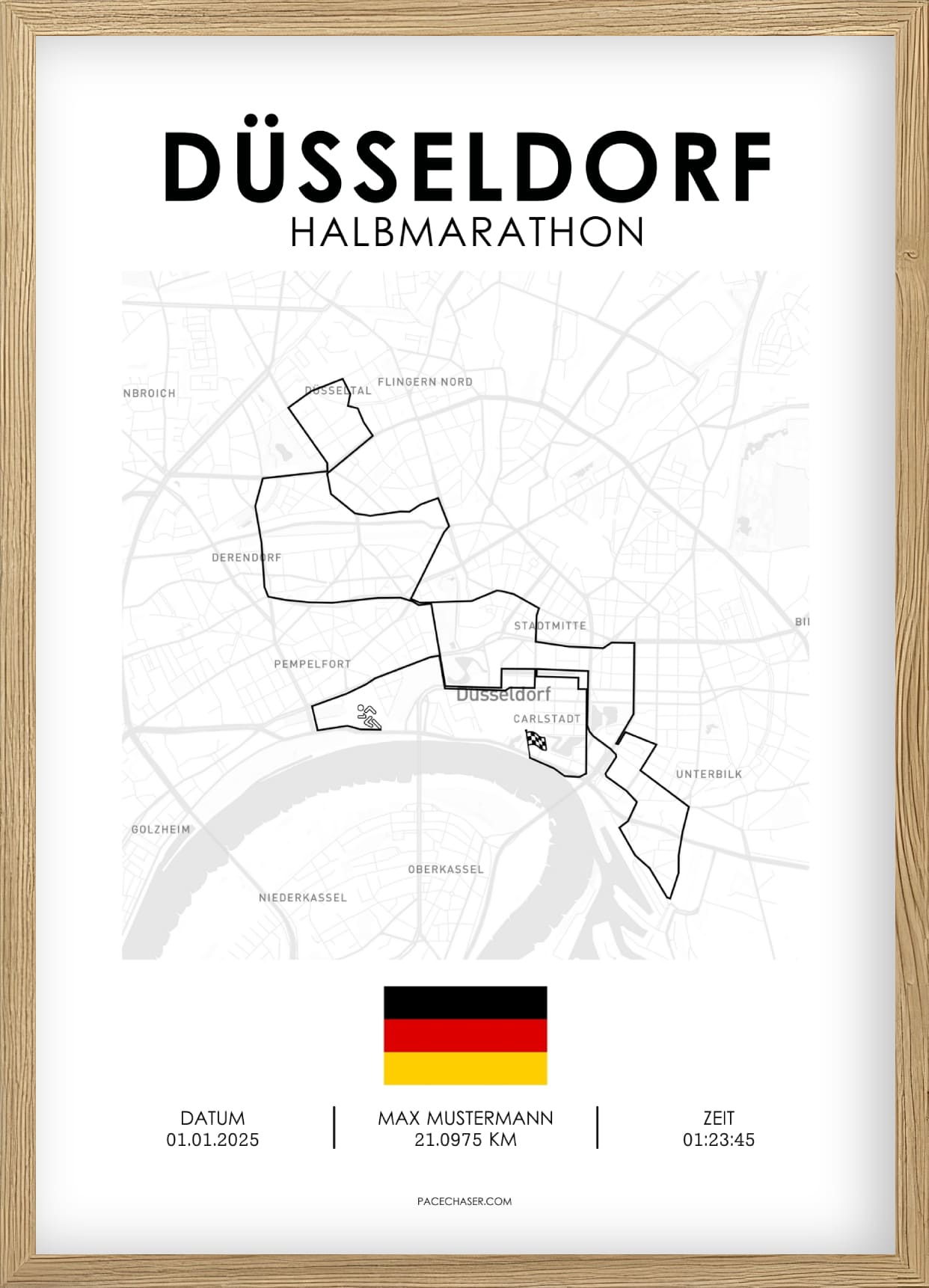 Halbmarathon Düsseldorf Poster (bis 2025)