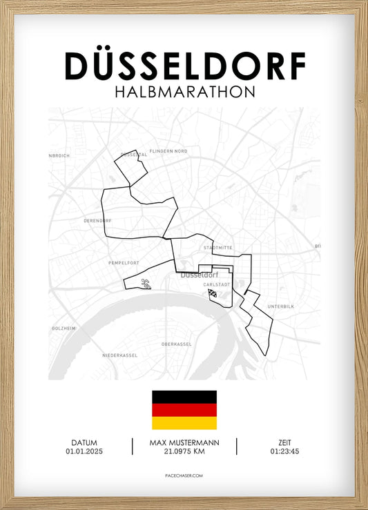 Halbmarathon Düsseldorf Poster (bis 2025)