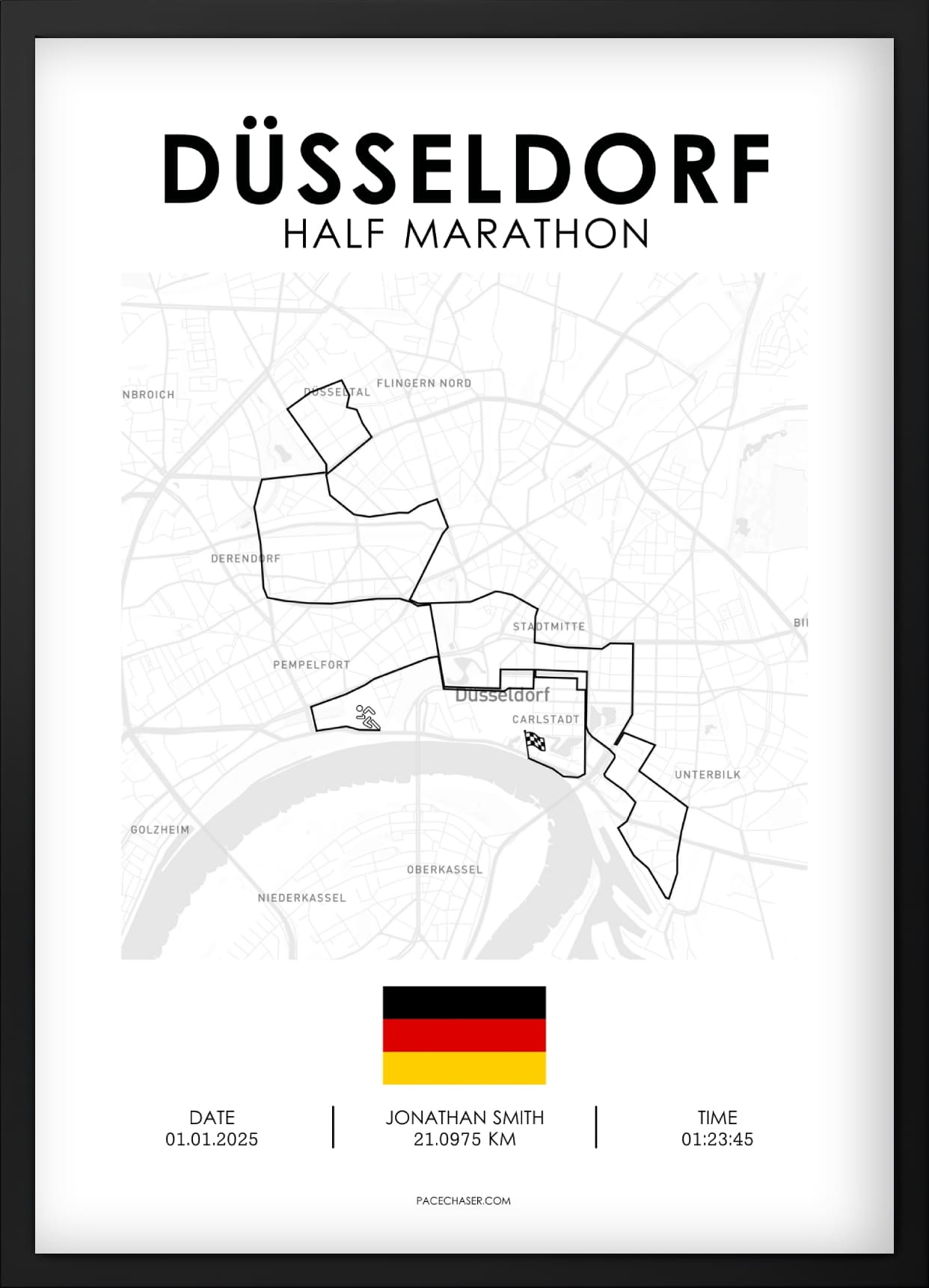 Halbmarathon Düsseldorf Poster (bis 2025)