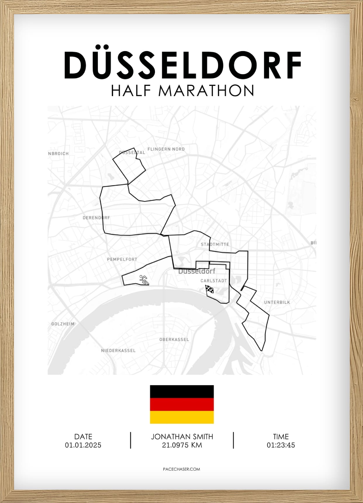 Halbmarathon Düsseldorf Poster (bis 2025)