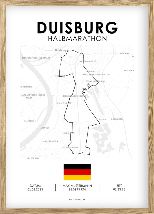Halbmarathon Duisburg Poster