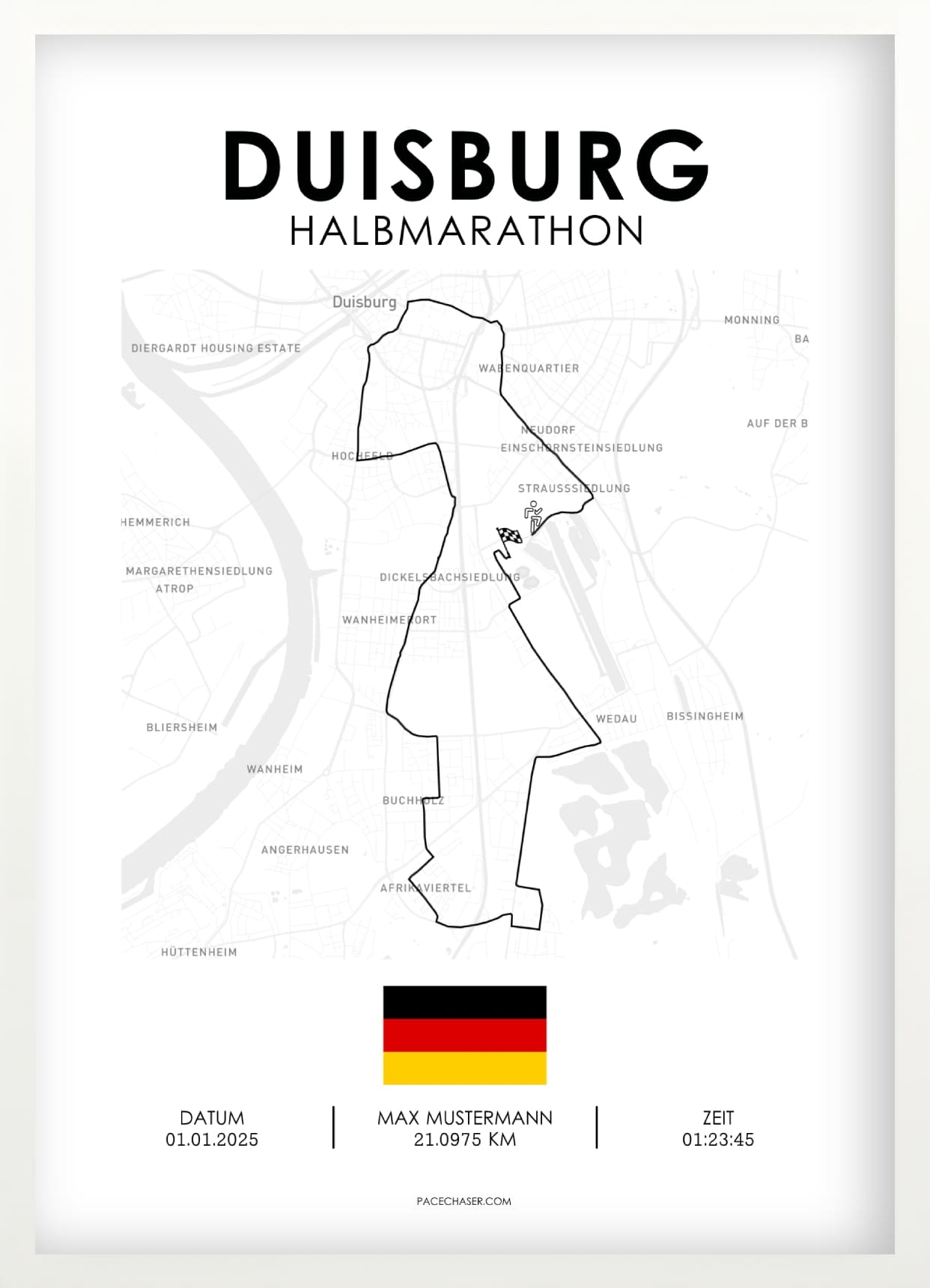 Halbmarathon Duisburg Poster