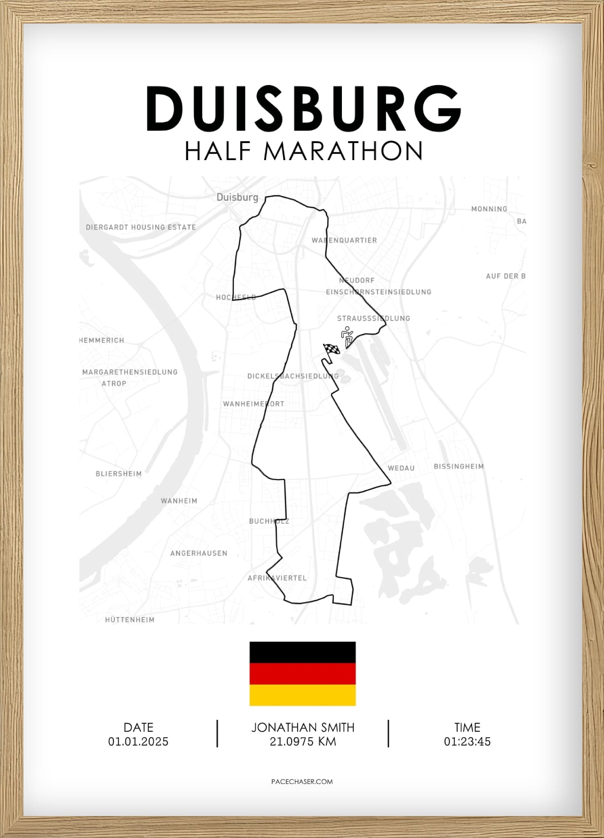 Halbmarathon Duisburg Poster