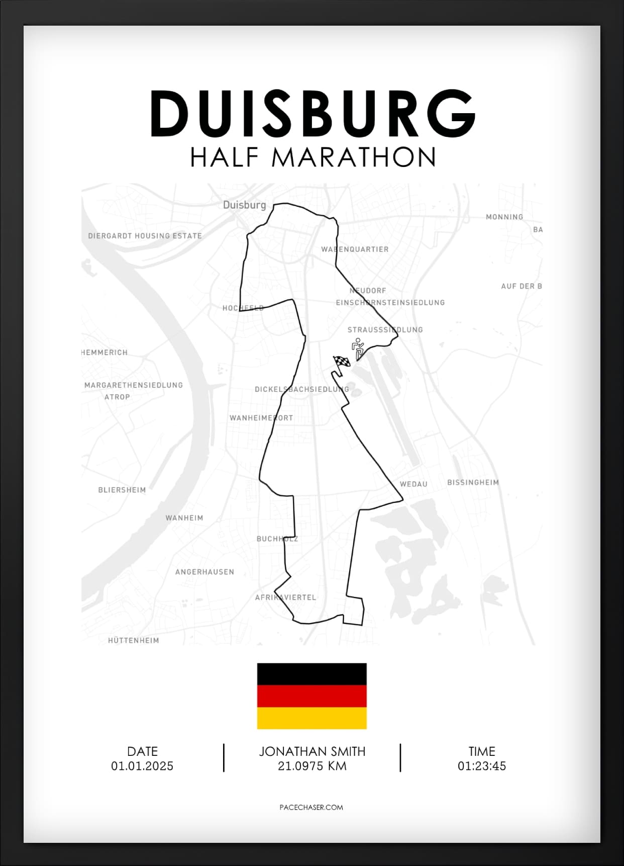 Halbmarathon Duisburg Poster