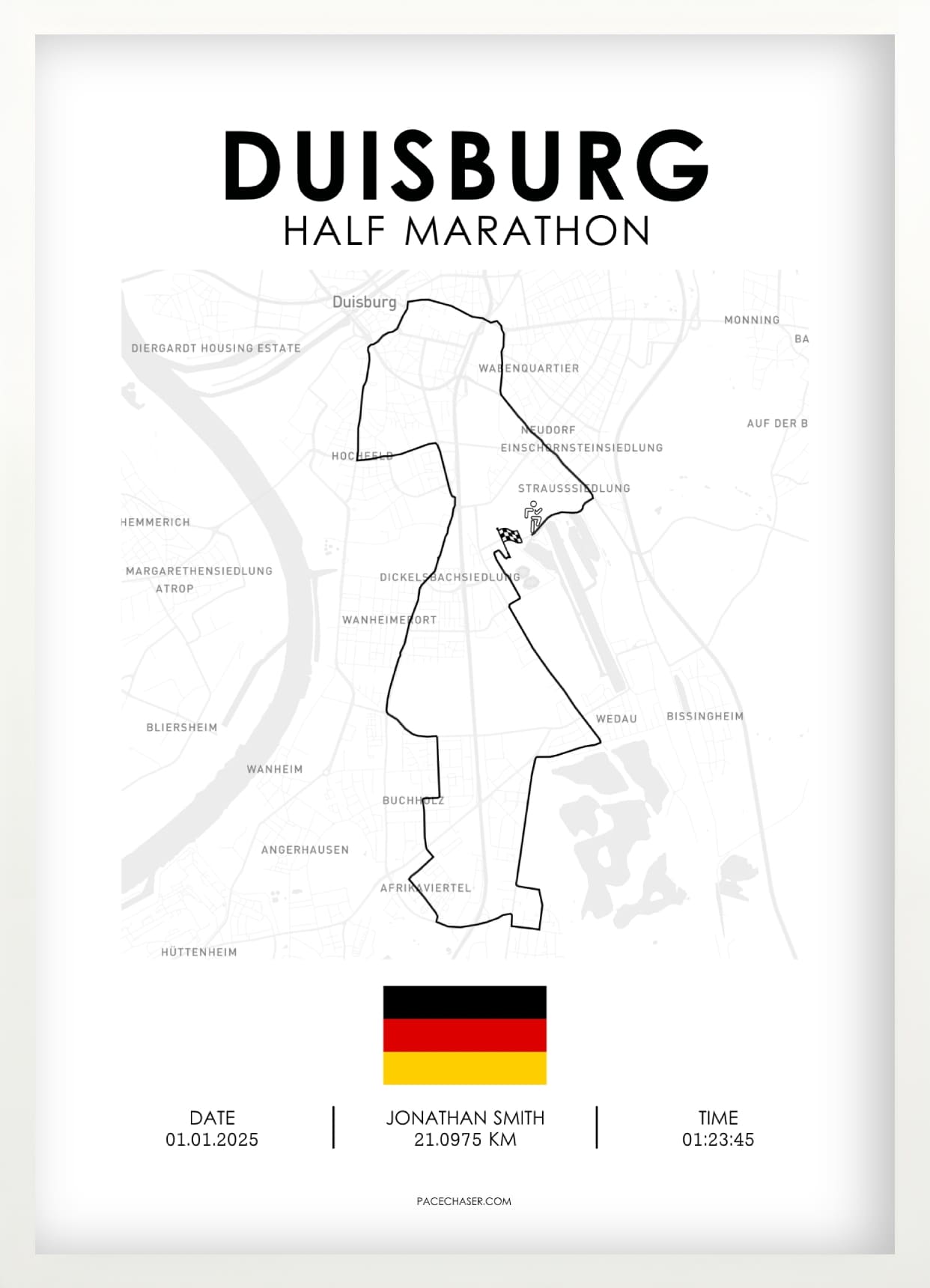 Halbmarathon Duisburg Poster