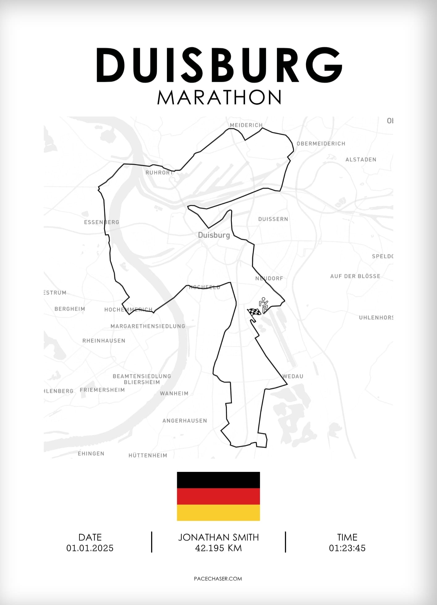 Marathon Duisburg Poster