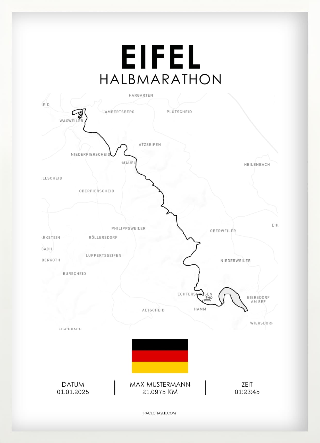 Eifel Marathon / Halbmarathon / Ultra / Trail Poster