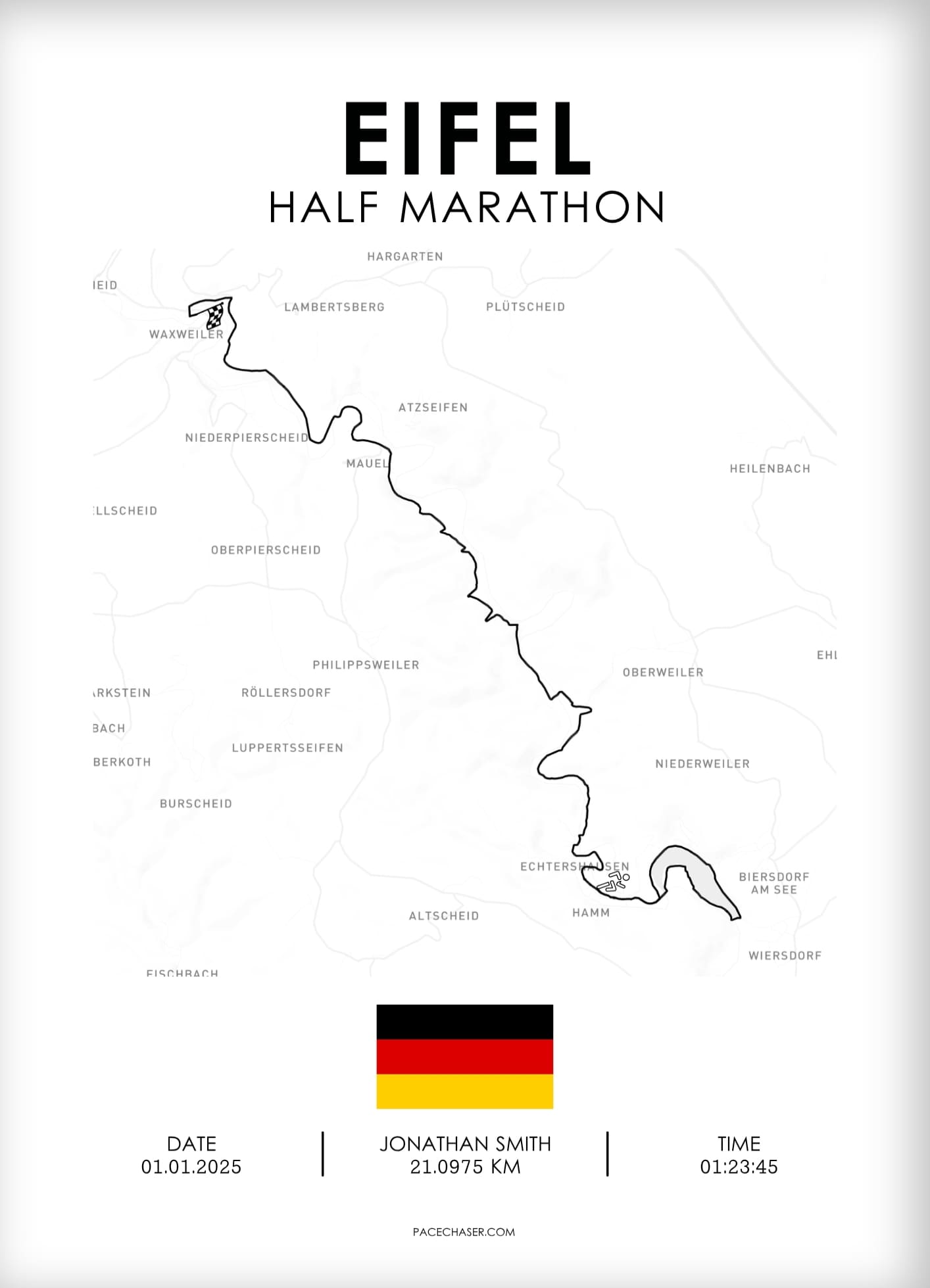Eifel Marathon / Halbmarathon / Ultra / Trail Poster