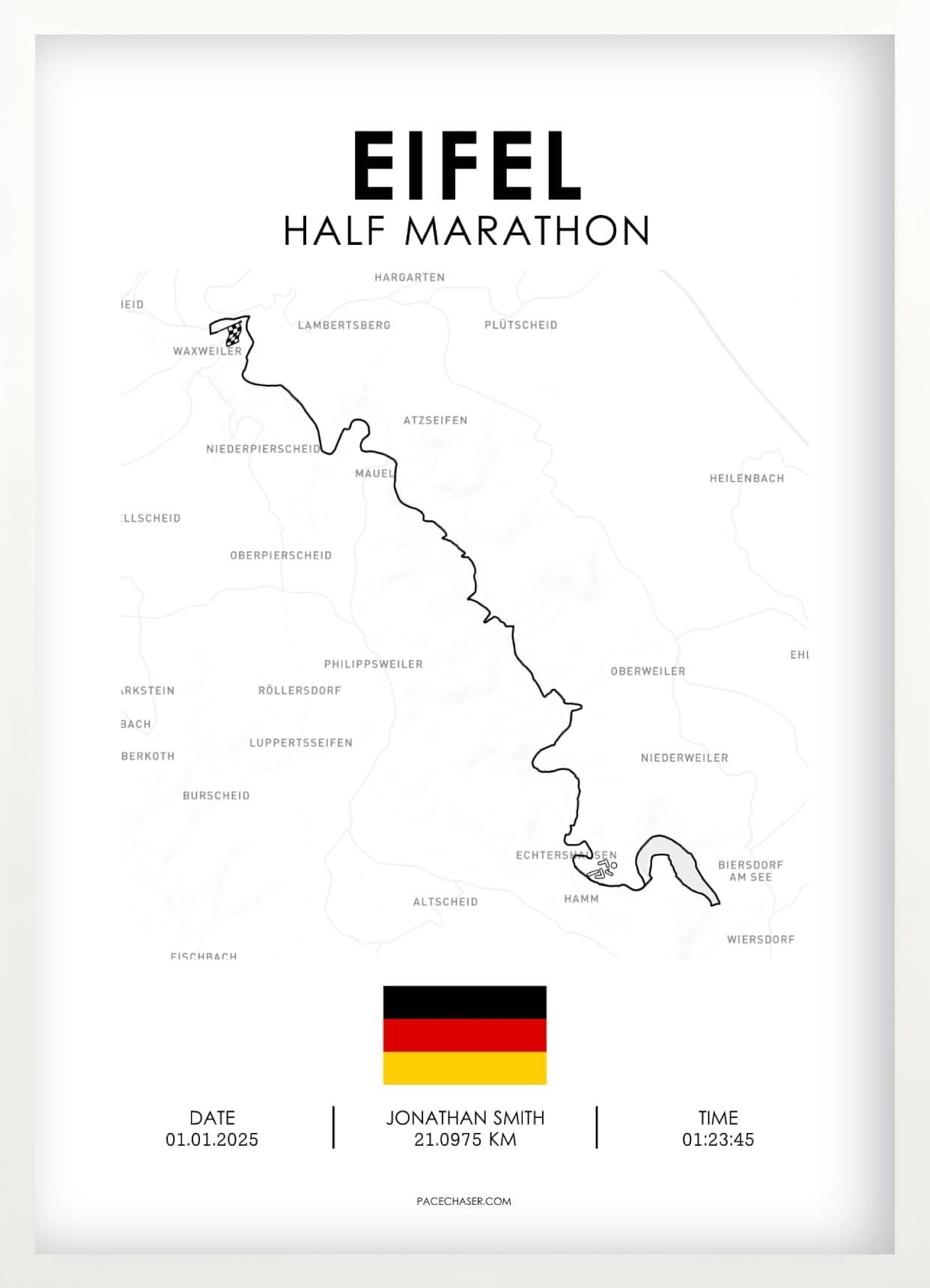 Eifel Marathon / Halbmarathon / Ultra / Trail Poster